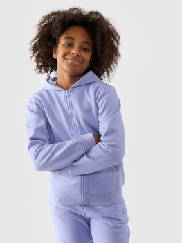 Dievčenská mikina s kapucňou 4F Junior 4FJWMM00TSWSF1315-32S