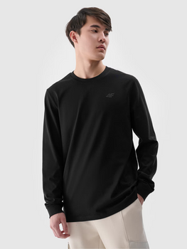 Pánske obyčajné tričko s dlhým rukávom 4F 4FWMM00TLONM432-20S