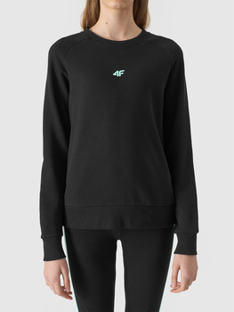 Dievčenská mikina 4F Junior z organickej bavlny bez rozparku s kapucňou