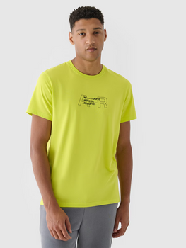 Pánske tričko s potlačou 4F 4FRAW24TTSHM2299-45S