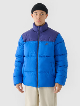 Pánska zimná páperová bunda so syntetickou výplňou 4F 4FWAW24TDJAM485-36S