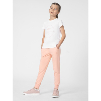 4F Juniorské dievčenské tričko s potlačou