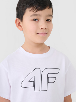 Chlapčenské tričko s potlačou 4F Junior 4FJWMM00TTSHM2331-10S