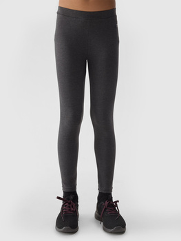 Dievčenské elastické bavlnené legíny 4F Junior