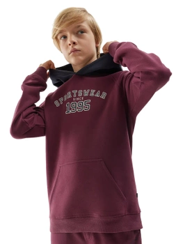 Chlapčenská mikina bez podšívky s kapucňou 4F Junior