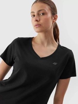 Dámske hladké tričko regular fit 4F