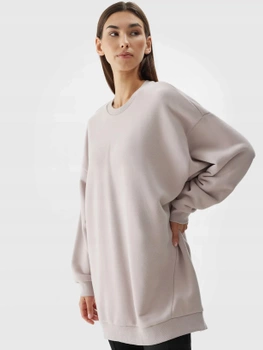 Dámska mikina 4F 4FAW23TSWSF0764-56S bez podšívky s kapucňou