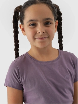 Hladké dievčenské tričko 4F Junior